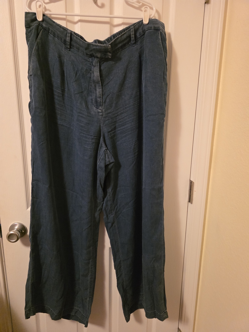 American Eagle Soft 100% Lyocell Denim Look Wide Leg Pants Size 20 Regular